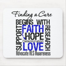 Finding a Cure For ALS Awareness v1 Mouse Mat