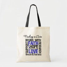 Finding a Cure For ALS Awareness v1 Tote Bags