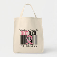 Finding a Cure For Breast Cancer PRICELESS Tote Bag