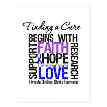 Finding a Cure For Childhood Stroke Postcards