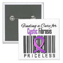 Finding a Cure For Cystic Fibrosis PRICELESS Pinback Buttons