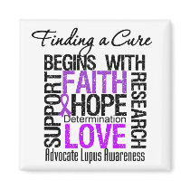 Finding a Cure For Lupus Fridge Magnets