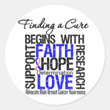Finding a Cure For Male Breast Cancer Stickers