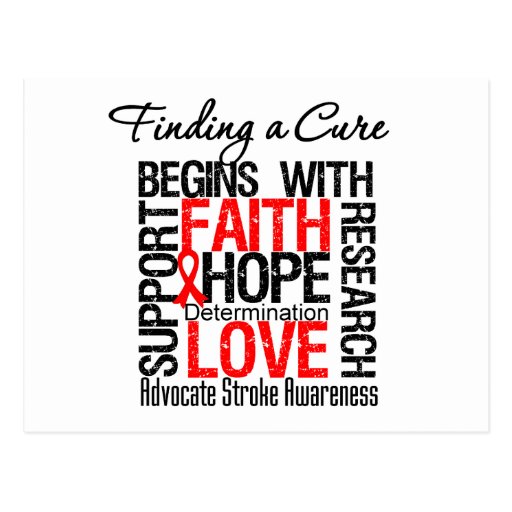 Finding a Cure For Strokes Post Cards