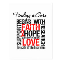 Finding a Cure For Strokes Postcard