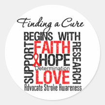 Finding a Cure For Strokes Sticker