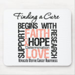 Finding a Cure For Uterine Cancer mousepads