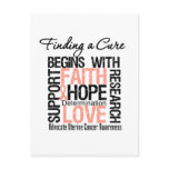 Finding a Cure For Uterine Cancer Post Card