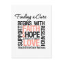 Finding a Cure For Uterine Cancer Post Card