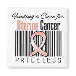 Finding a Cure For Uterine Cancer PRICELESS Magnet