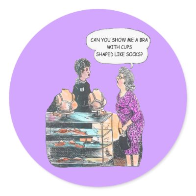 Finding the Right Bra Sticker by funnyjokes