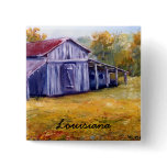 Fine Art Louisiana Barn from Oil  Painting Buttons