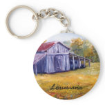 Fine Art Louisiana Barn from Oil  Painting Key Chain