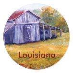 Fine Art Louisiana Barn from Oil  Painting Sticker