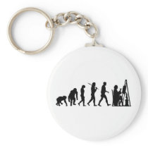 Fine Art Painter painting with oil or water paint Keychains