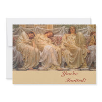 Fine Art Triplets Birthday Invitations