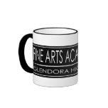 Fine Arts Academy mug with FAA logo