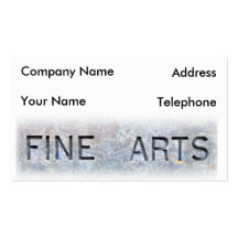 Fine Arts Card Business Card Templates