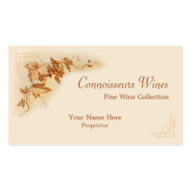 Fine wine business card
