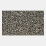 Finely pebbled beach rectangle stickers