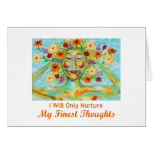 "Finest Thoughts"  Affirmation Card