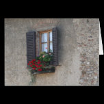 Finestra Di Villa, Toscana, Italia cards