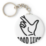 finger good luck icon keychains