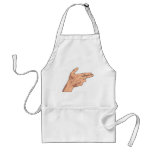Finger Gun Pistol Shooting Hand Sign Gesture Apron