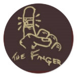 Finger Logo Sticker