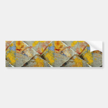 Finger paint on corners of four paper towels bumper sticker