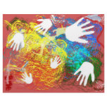 Finger Paint Scrapbook Paper Customized Letterhead