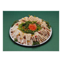 Finger sandwich platter invitations