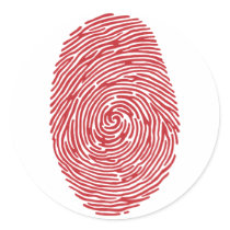 fingerprint5 round stickers