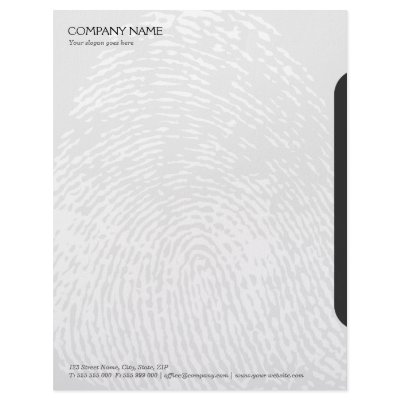 Fingerprint business letterhead by BluePlanet