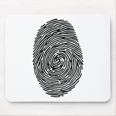 fingerprint mouse mat by strk3