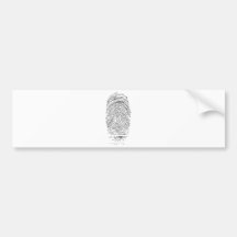 Fingerprinted Bumper Stickers