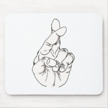 Fingers Crossed Mousepad