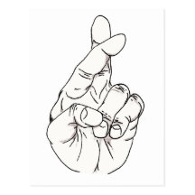 Fingers Crossed Postcards