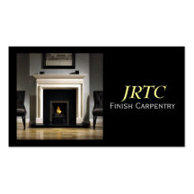Finish Carpentry, Millwork, Construction Business Business Card Templates