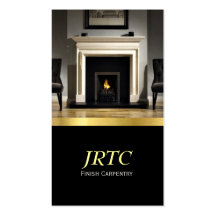 Finish Carpentry, Millwork, Construction Business Business Card