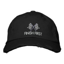 FINISH FIRST EMBROIDERED HAT
