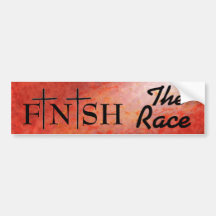 "Finish the Race" Bumper Stickers