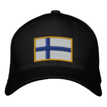 Finland Flag Embroidered Hats