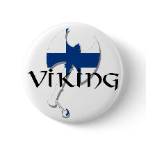 Finland flag Finnish Suomi Viking Axe Pins