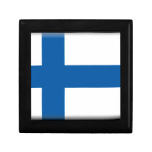 Finland Flag Jewelry Box