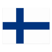 Finland Flag Postcard