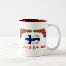 Finland Hyvaa Joulua (Merry Christmas) Mug