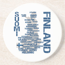 FINLAND MAP coaster