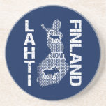FINLAND MAP coaster - Lahti