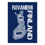 FINLAND MAP invitation - Rovaniemi - customize